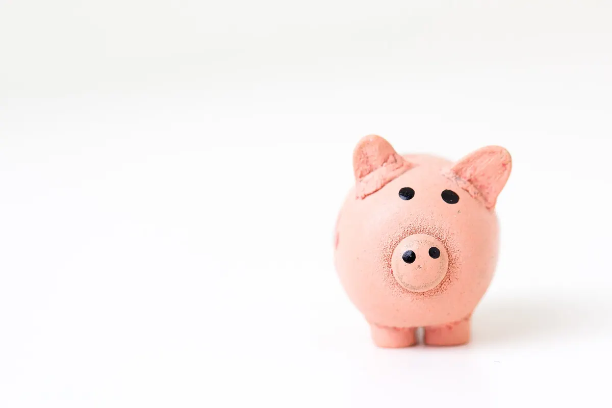 Small pink piggy bank representing the first steps of an emergency fund